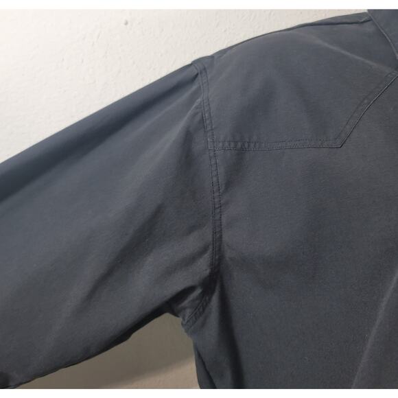 VTG Spurs N Lace Black Pearl Snap Closure Collard Medium Lightweight Western - Picture 2 of 5